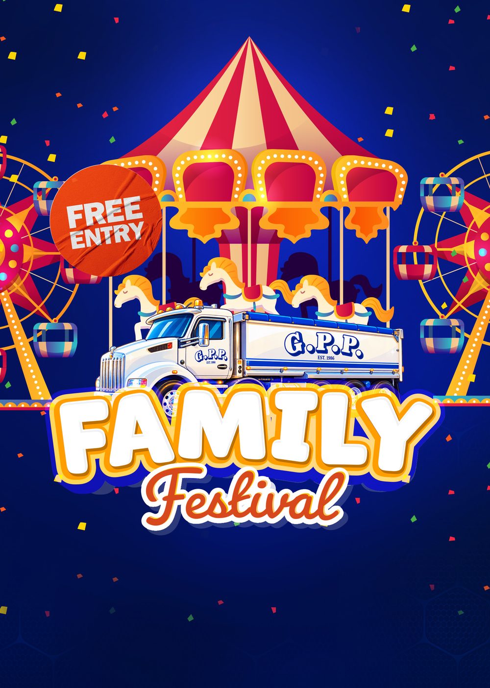 G.P.P. 40 Years Family Festival poster